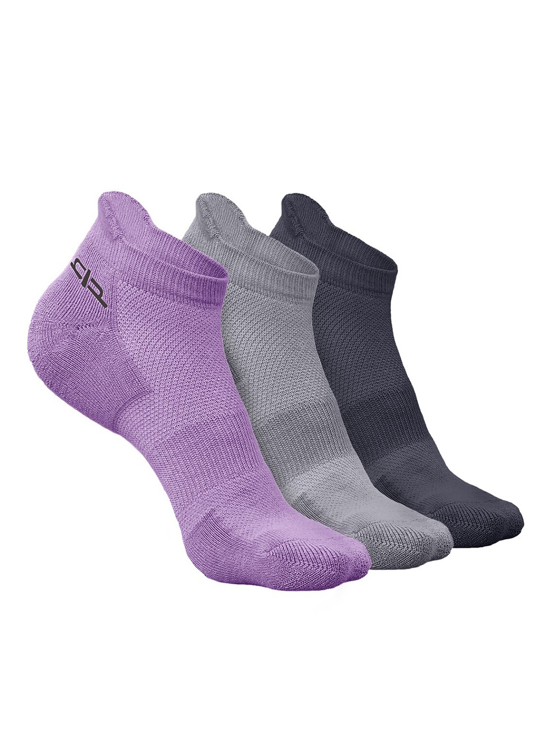 

Heelium Men Pack of 3 Bamboo Super Soft & Odour-Free Breathable Ankle-Length Socks, Purple