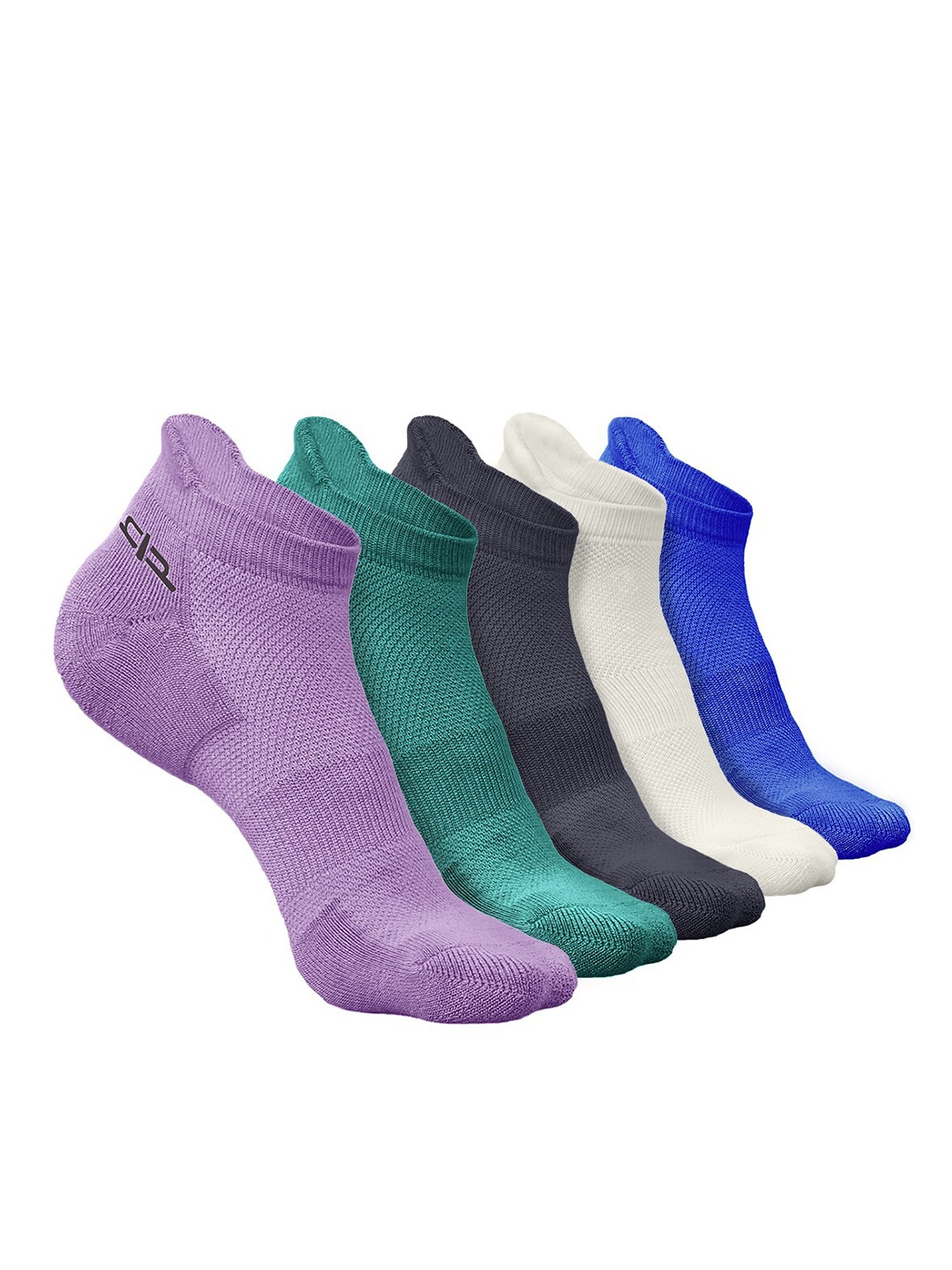 

Heelium Men Pack of 5 Bamboo Super Soft & Odour-Free Breathable Ankle-Length Socks, Green