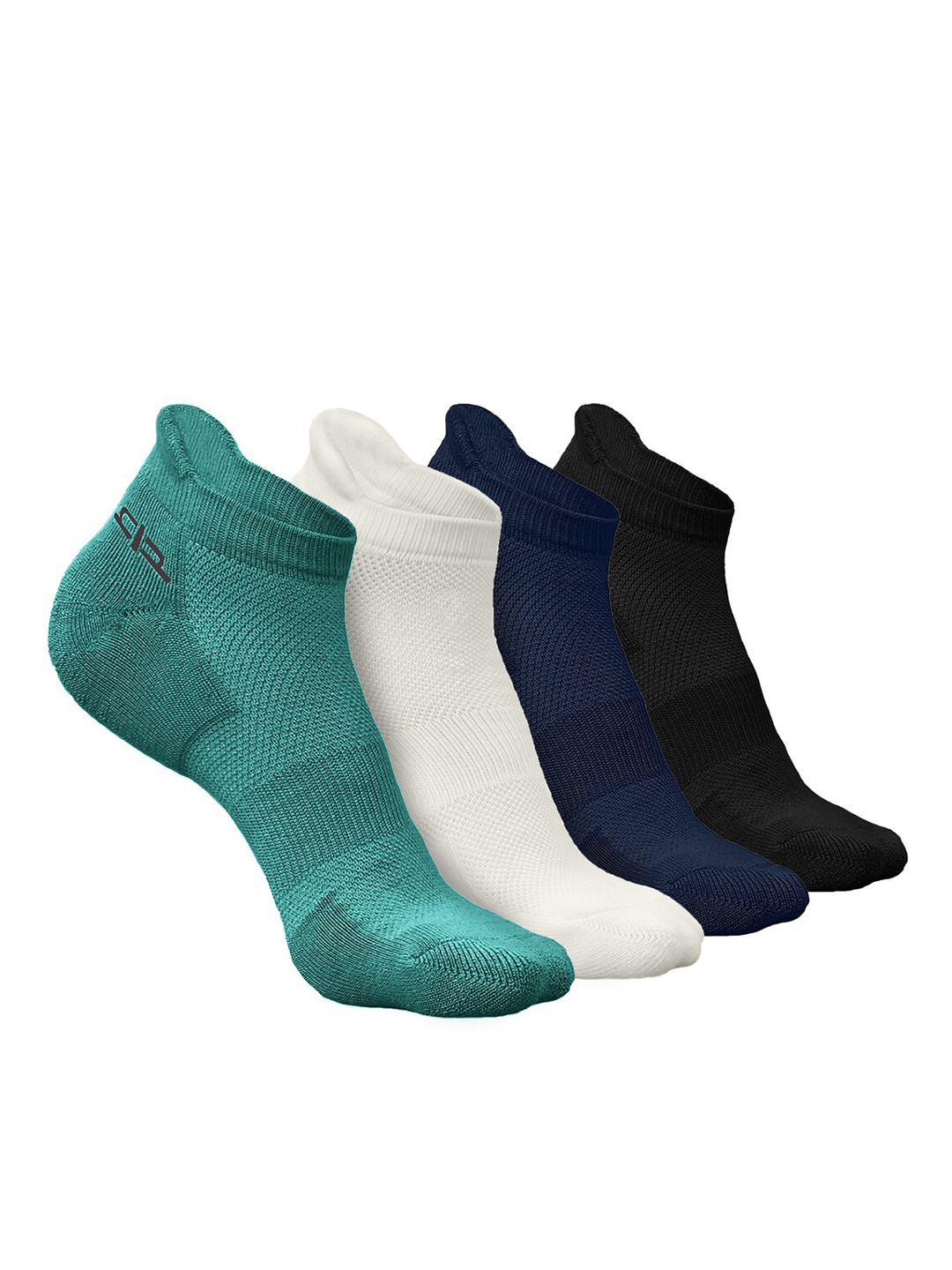 

Heelium Men Pack of 4 Bamboo Super Soft & Odour-Free Breathable Ankle-Length Socks, Green
