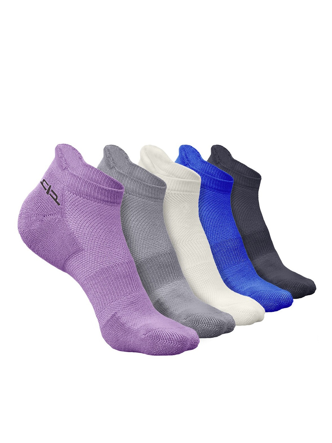 

Heelium Men Pack of 5 Bamboo Super Soft & Odour-Free Breathable Ankle-Length Socks, Purple