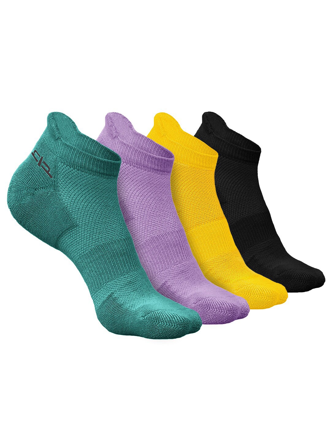 

Heelium Men Pack of 4 Bamboo Super Soft & Odour-Free Breathable Ankle-Length Socks, Green