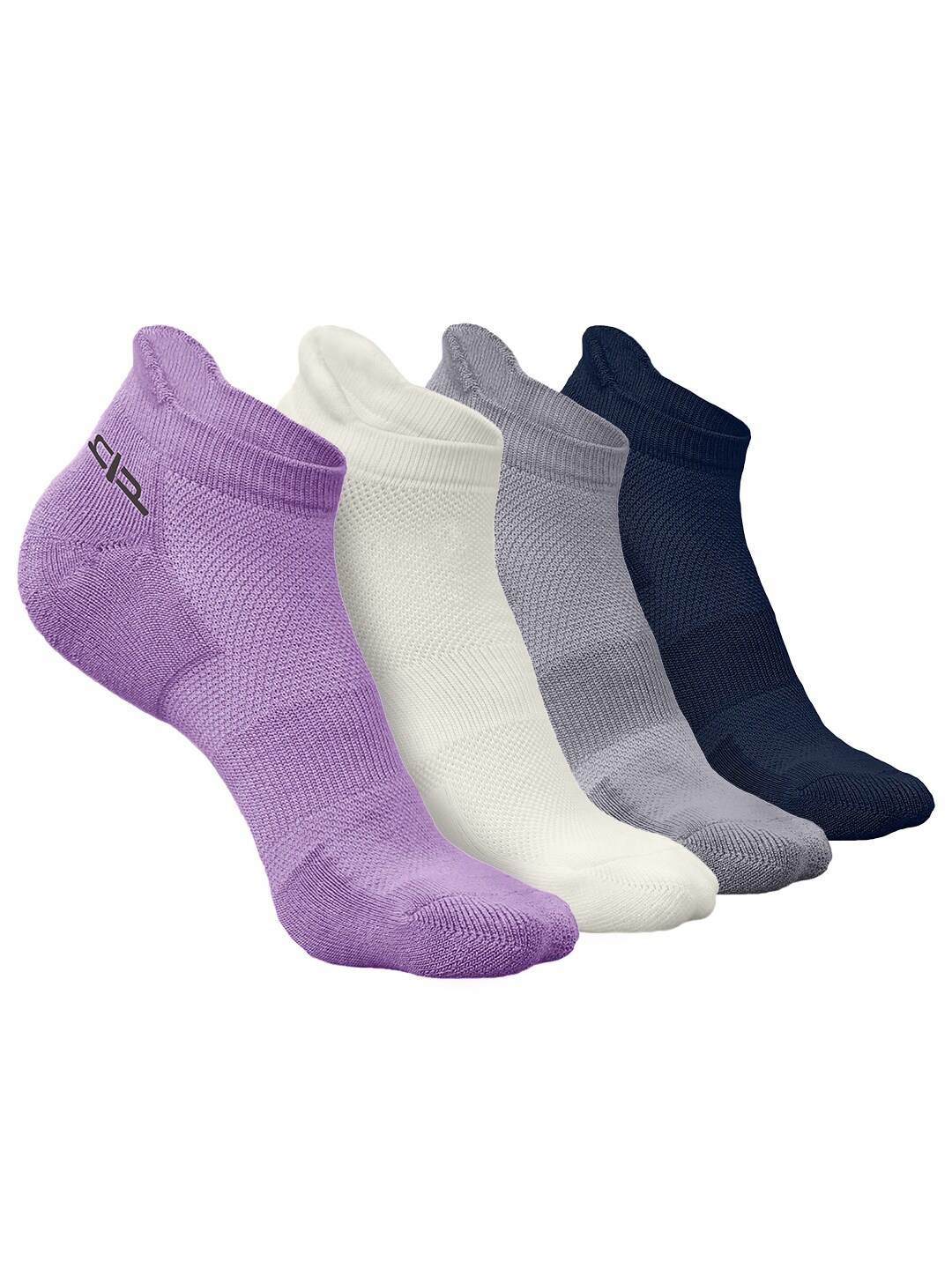 

Heelium Men Pack of 4 Bamboo Super Soft & Odour-Free Breathable Ankle-Length Socks, Purple