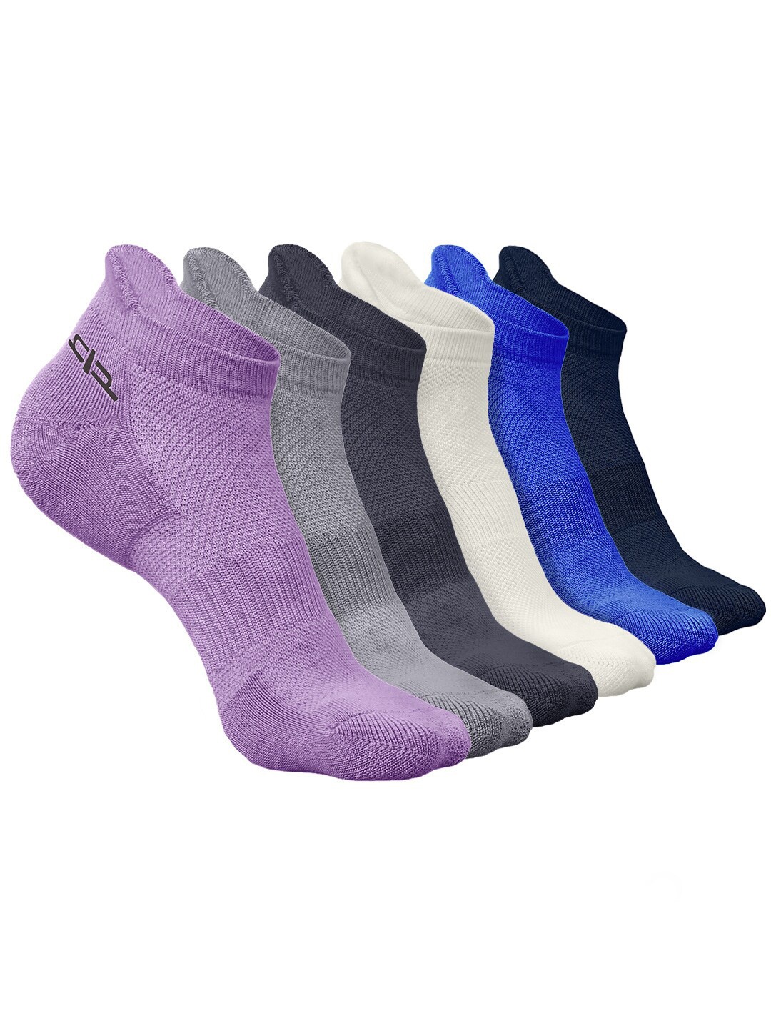 

Heelium Men Pack of 6 Bamboo Super Soft & Odour-Free Breathable Ankle-Length Socks, Purple