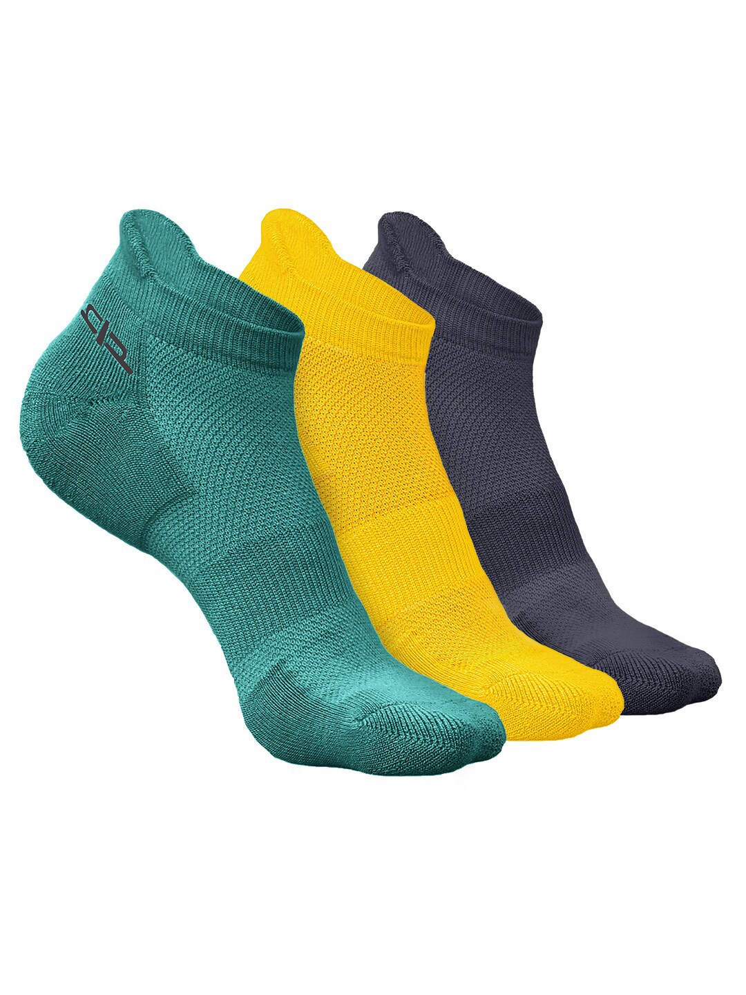 

Heelium Men Pack of 3 Bamboo Super Soft & Odour-Free Breathable Ankle-Length Socks, Green