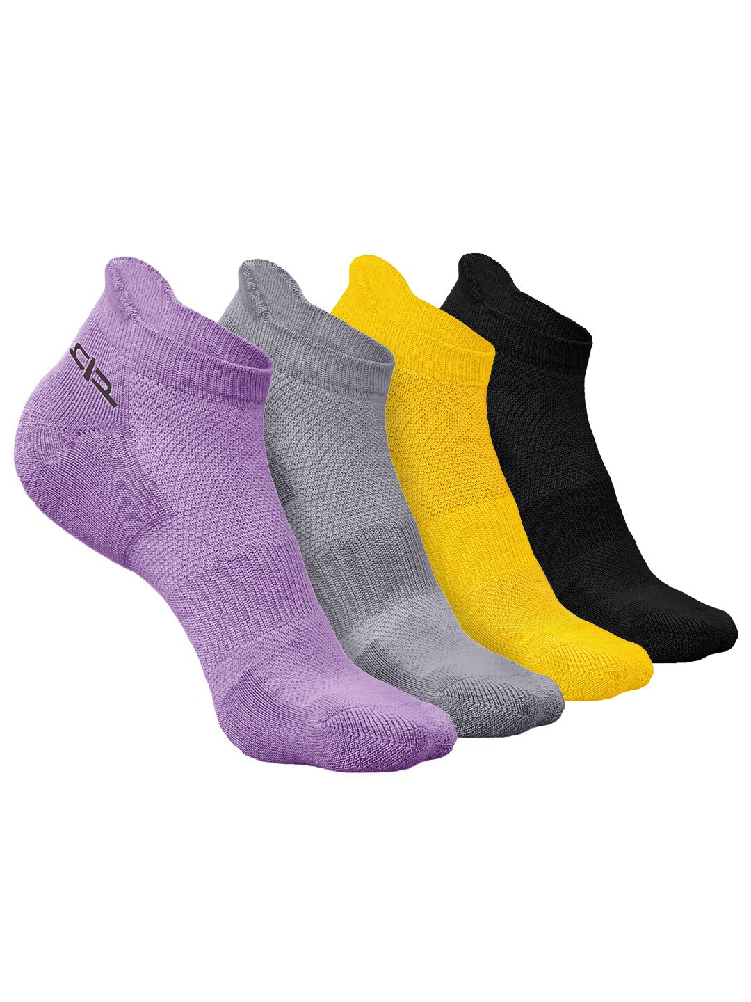 

Heelium Men Pack of 4 Bamboo Super Soft & Odour-Free Breathable Ankle-Length Socks, Yellow