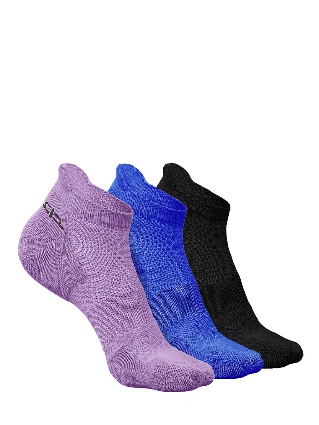 

Heelium Men Pack of 3 Bamboo Super Soft & Odour-Free Breathable Ankle-Length Socks, Purple