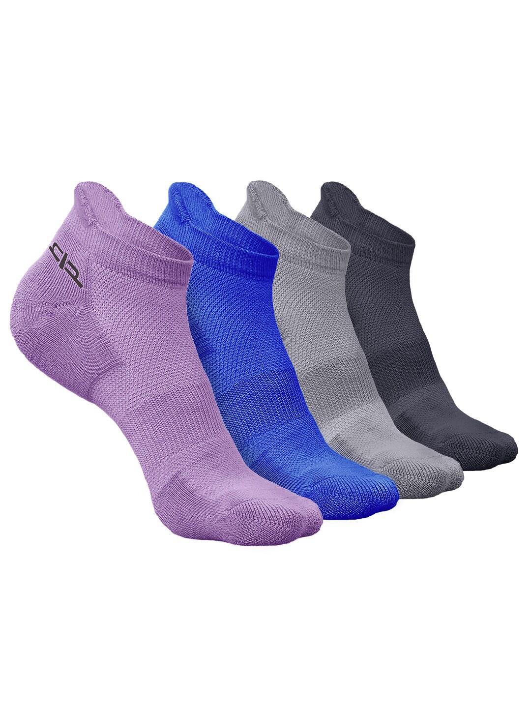 

Heelium Men Pack of 4 Bamboo Super Soft & Odour-Free Breathable Ankle-Length Socks, Purple