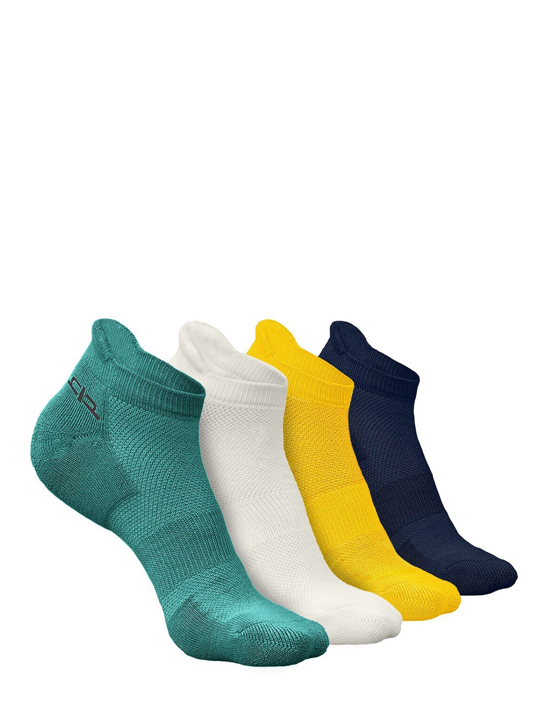 

Heelium Men Pack of 4 Bamboo Super Soft & Odour-Free Breathable Ankle-Length Socks, Green