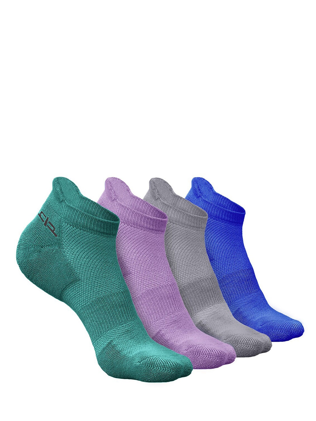 

Heelium Men Pack of 4 Bamboo Super Soft & Odour-Free Breathable Ankle-Length Socks, Green