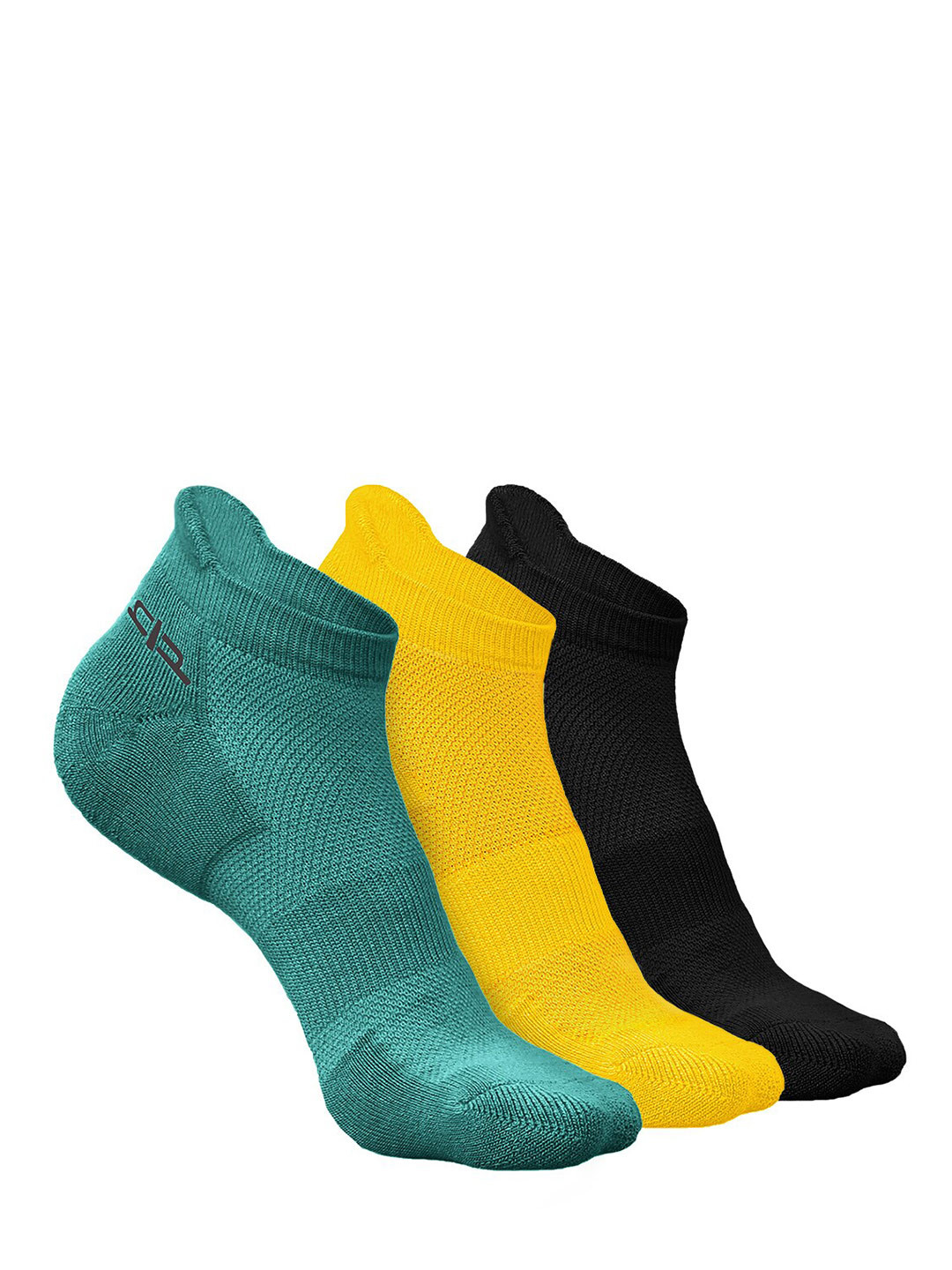 

Heelium Men Pack of 3 Bamboo Super Soft & Odour-Free Breathable Ankle-Length Socks, Green