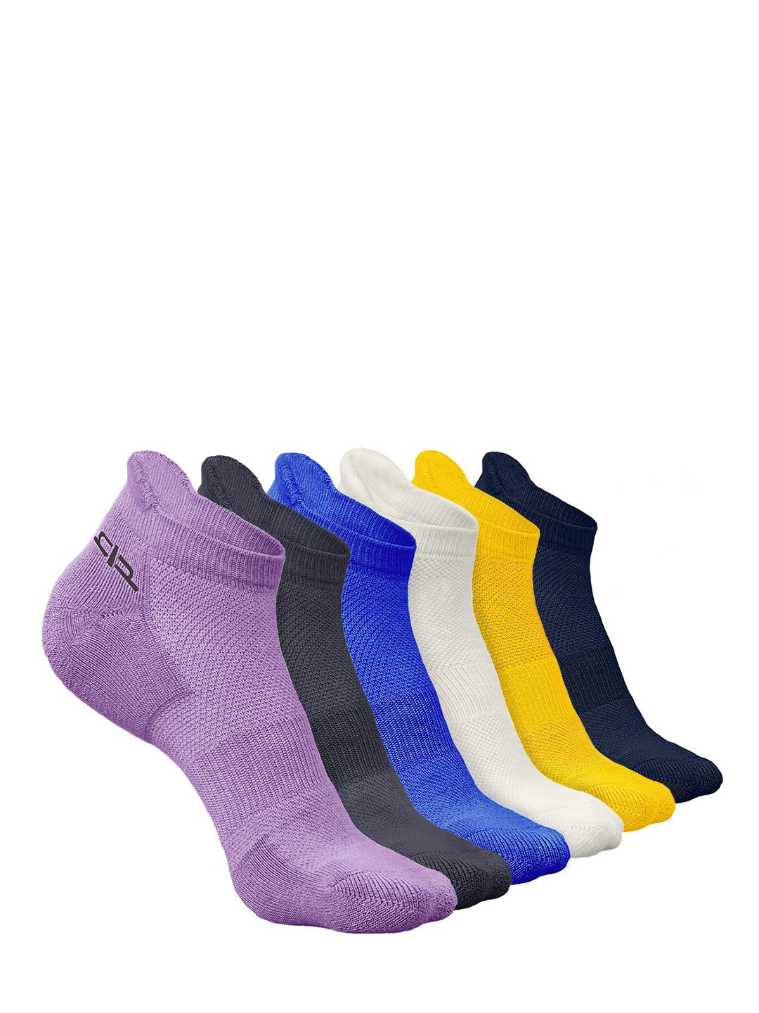 

Heelium Men Pack of 6 Bamboo Super Soft & Odour-Free Breathable Ankle-Length Socks, Yellow