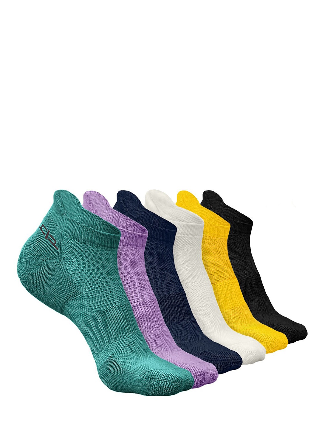 

Heelium Men Pack of 6 Bamboo Super Soft & Odour-Free Breathable Ankle-Length Socks, Green