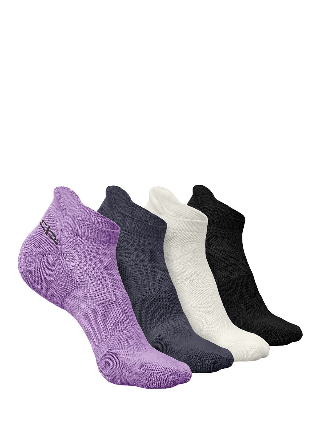 

Heelium Men Pack of 4 Bamboo Super Soft & Odour-Free Breathable Ankle-Length Socks, Purple