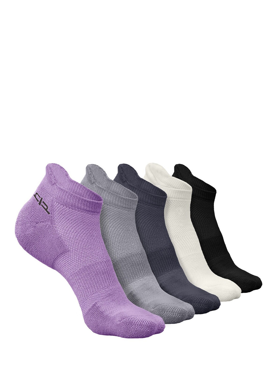 

Heelium Men Pack of 5 Bamboo Super Soft & Odour-Free Breathable Ankle-Length Socks, Purple