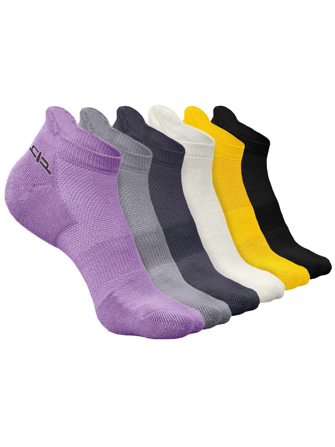 

Heelium Men Pack of 6 Bamboo Super Soft & Odour-Free Breathable Ankle-Length Socks, Purple