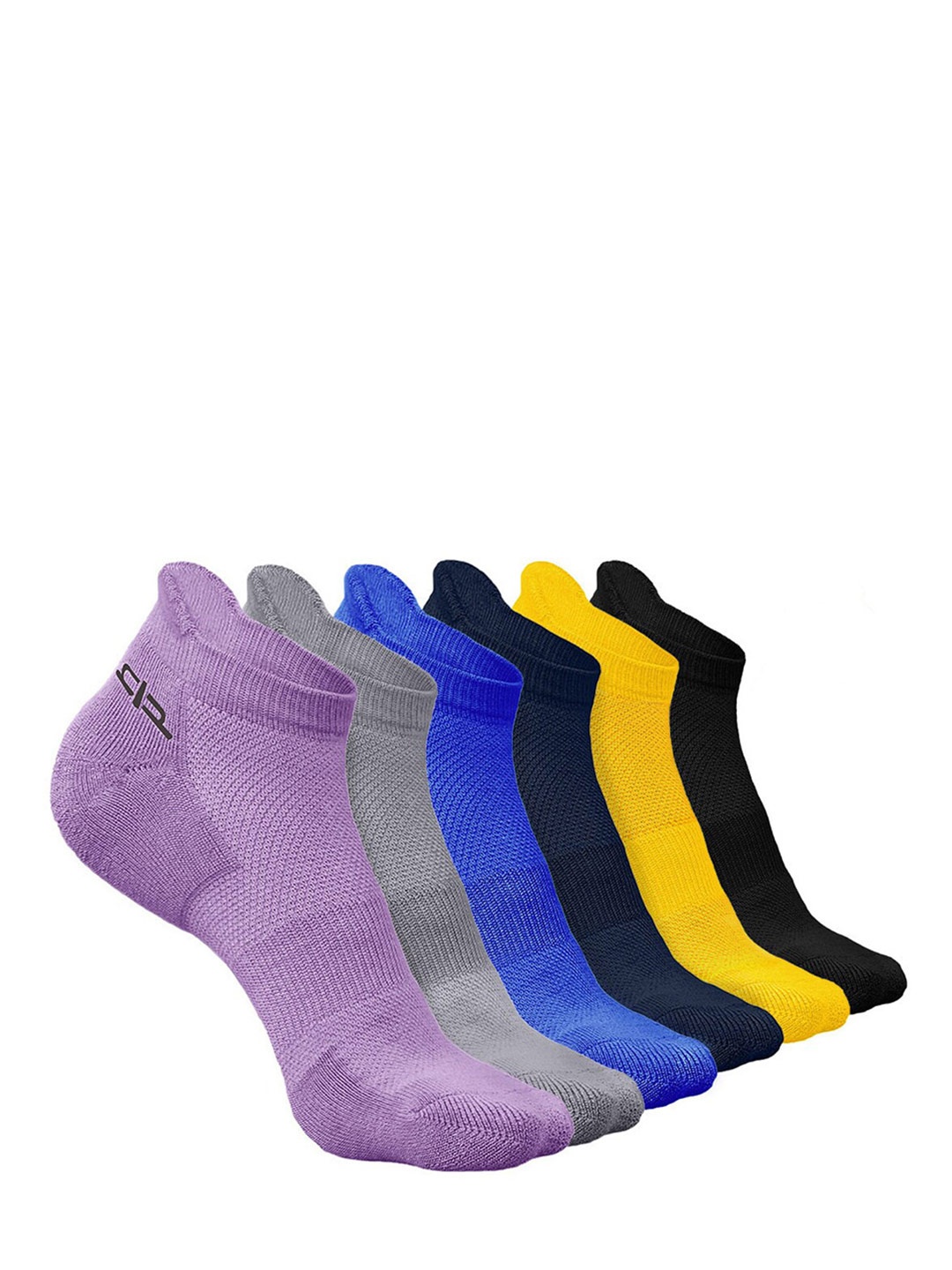 

Heelium Men Pack of 6 Bamboo Super Soft & Odour-Free Breathable Ankle-Length Socks, Yellow