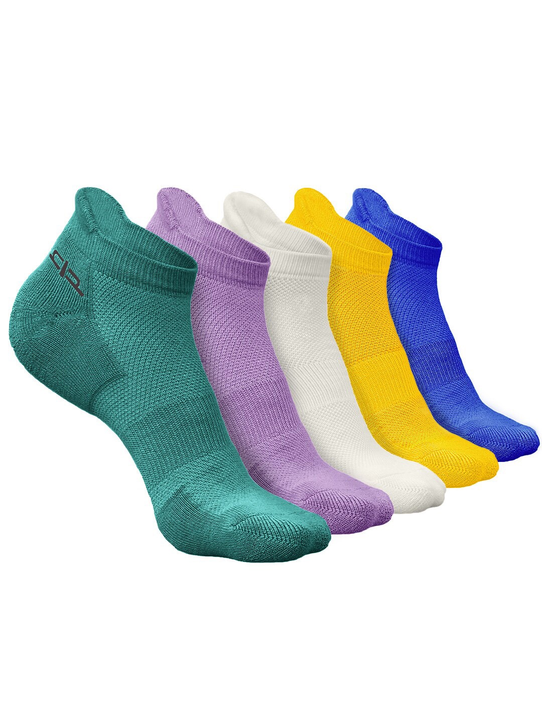 

Heelium Men Pack of 5 Bamboo Super Soft & Odour-Free Breathable Ankle-Length Socks, Green