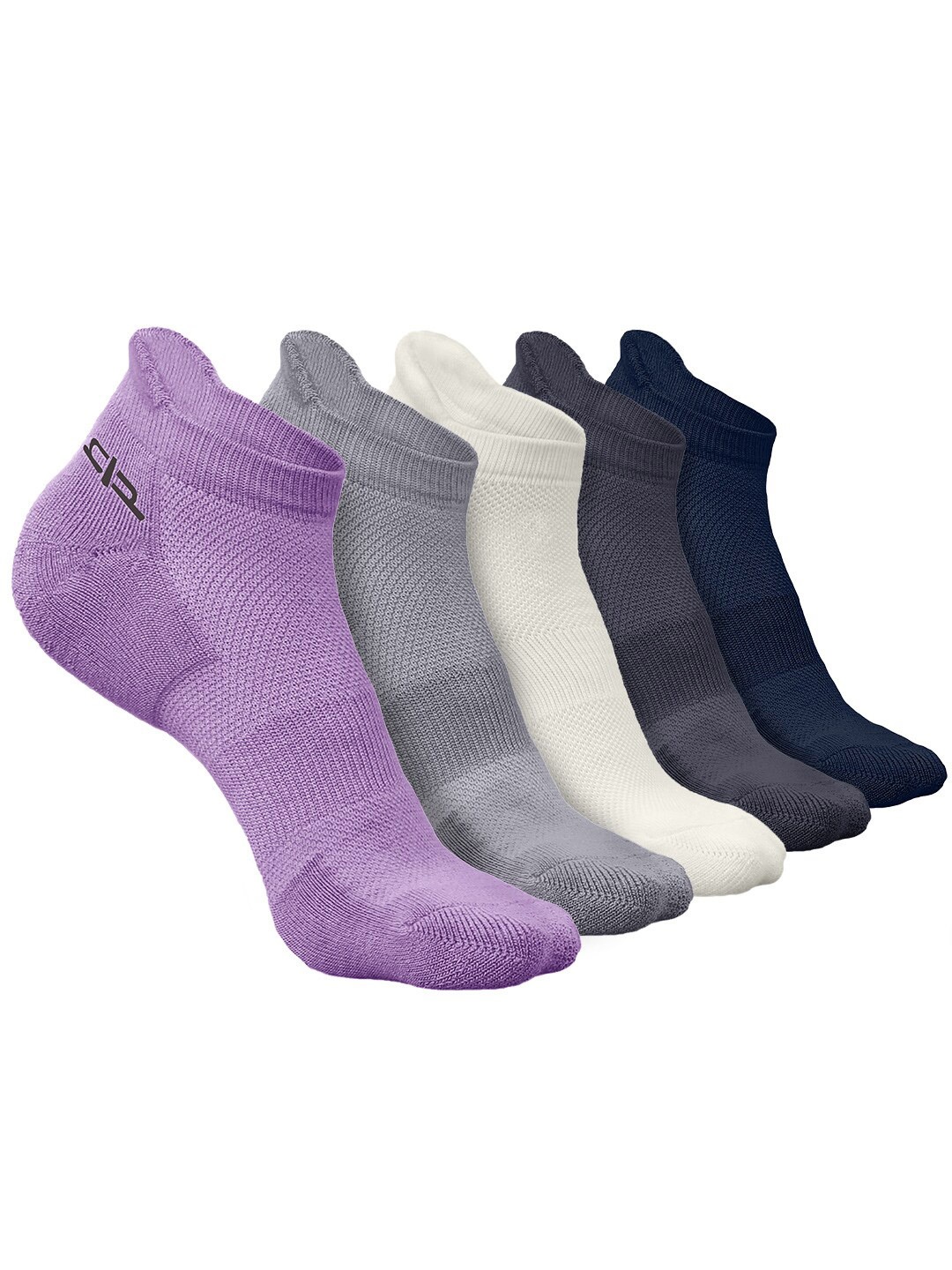 

Heelium Men Pack of 5 Bamboo Super Soft & Odour-Free Breathable Ankle-Length Socks, Purple