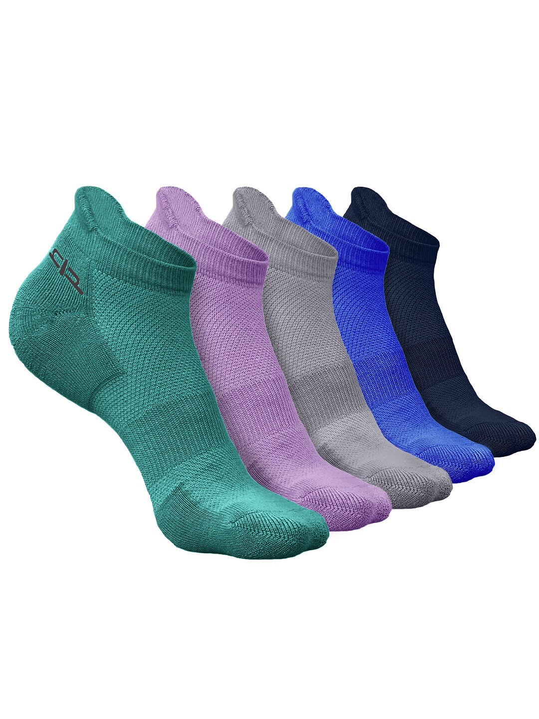 

Heelium Men Pack of 5 Bamboo Super Soft & Odour-Free Breathable Ankle-Length Socks, Green