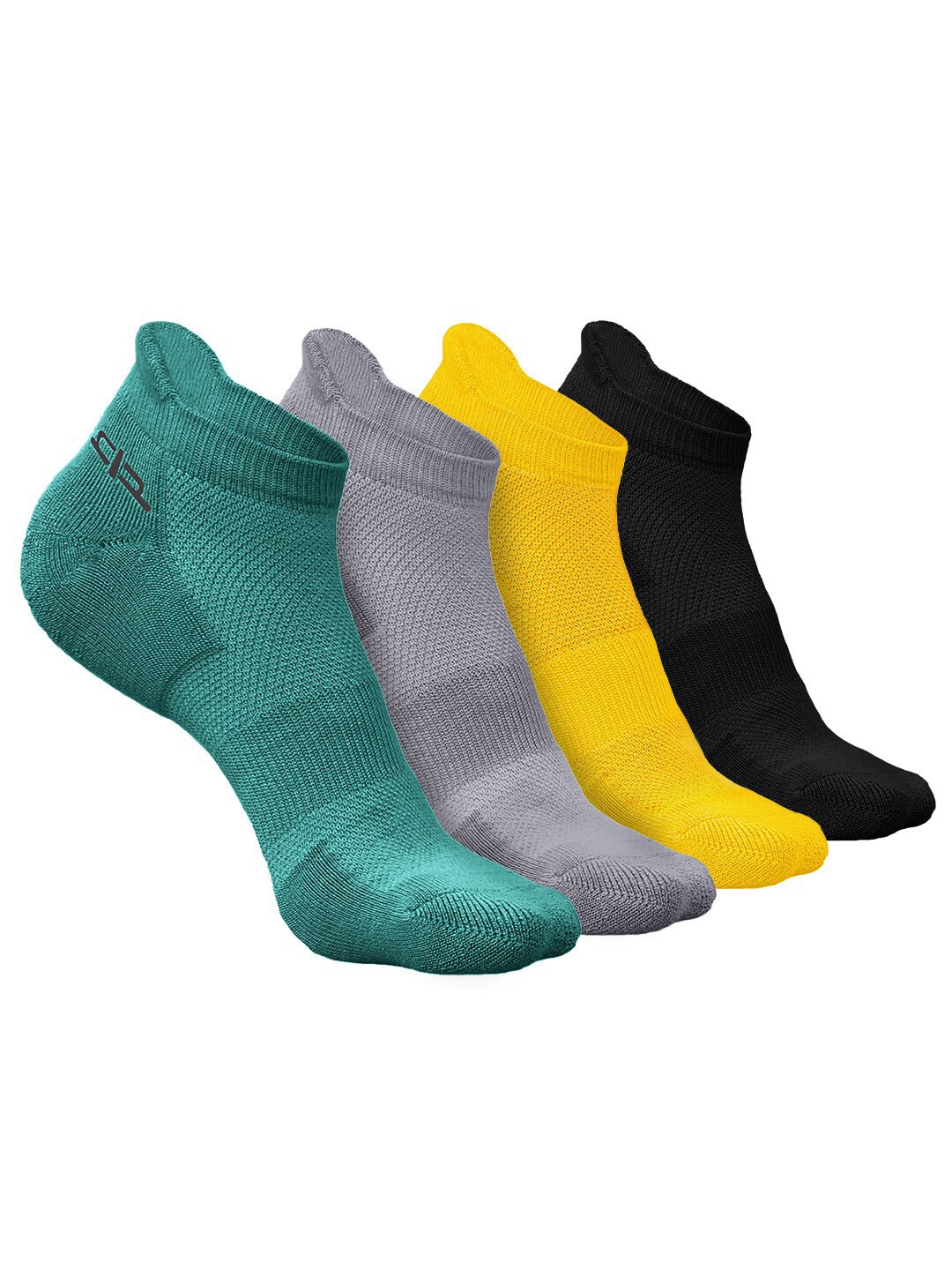 

Heelium Men Pack of 4 Bamboo Super Soft & Odour-Free Breathable Ankle-Length Socks, Green