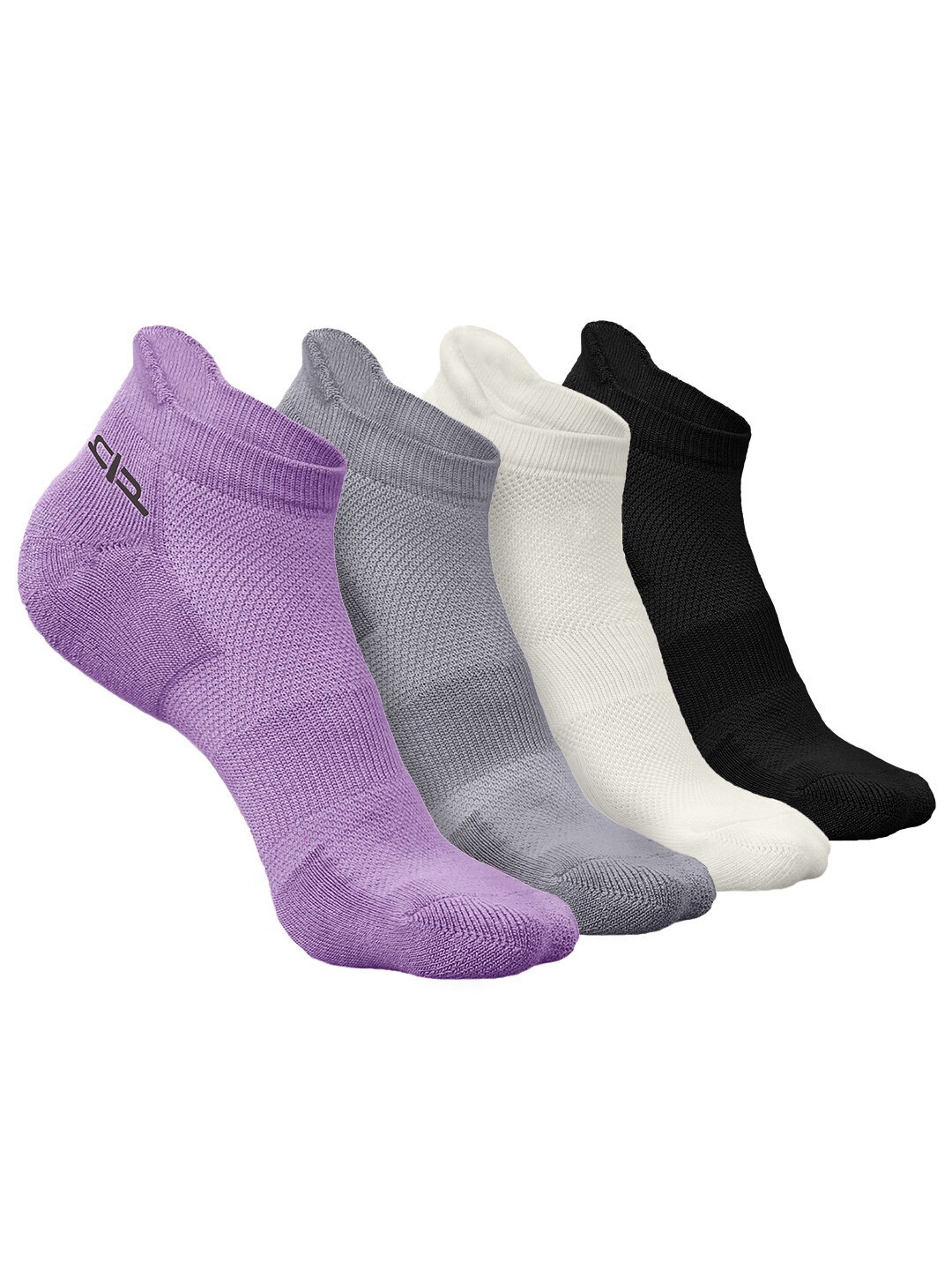 

Heelium Men Pack of 4 Bamboo Super Soft & Odour-Free Breathable Ankle-Length Socks, Purple