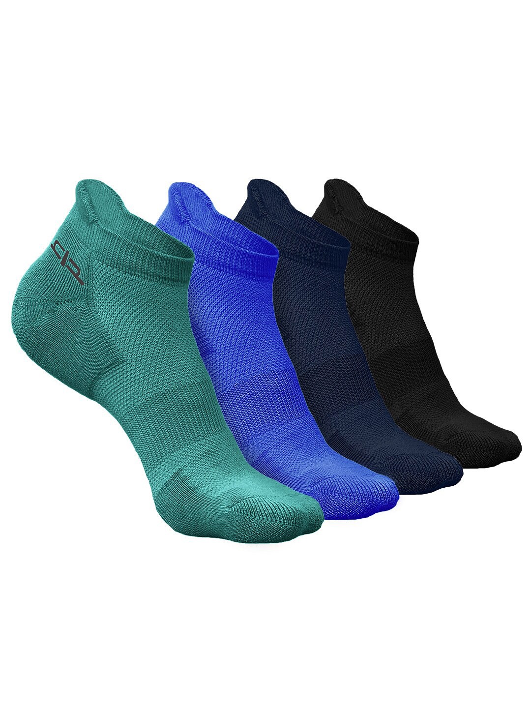 

Heelium Men Pack of 4 Bamboo Super Soft & Odour-Free Breathable Ankle-Length Socks, Green