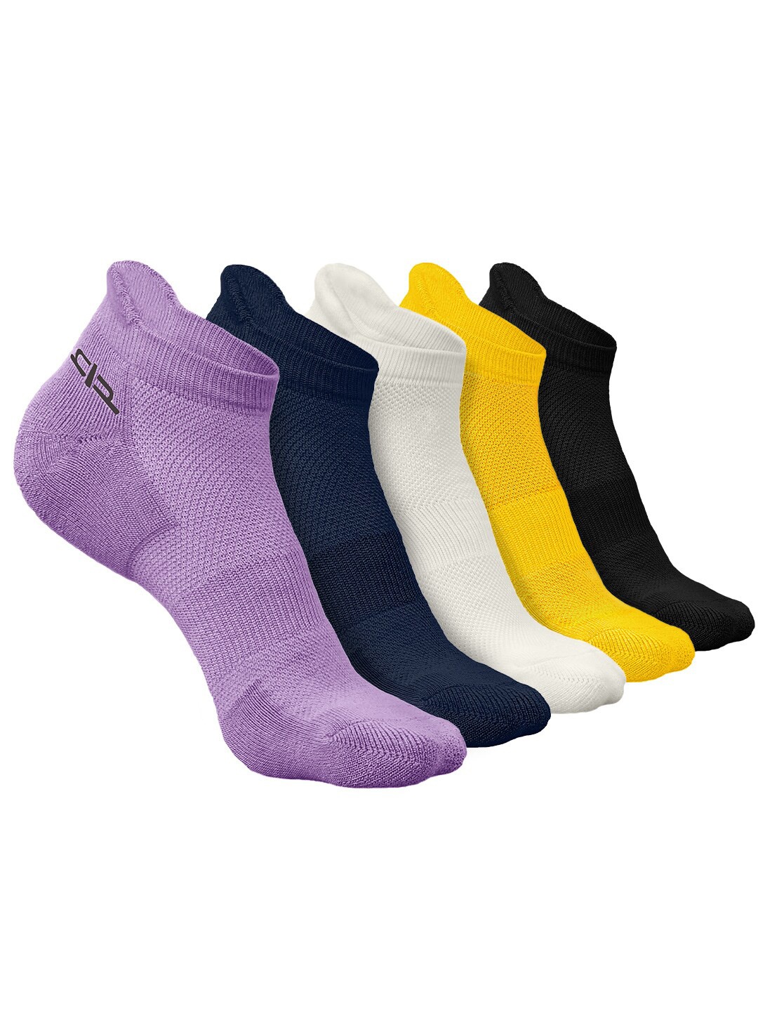 

Heelium Men Pack of 5 Bamboo Super Soft & Odour-Free Breathable Ankle-Length Socks, Yellow