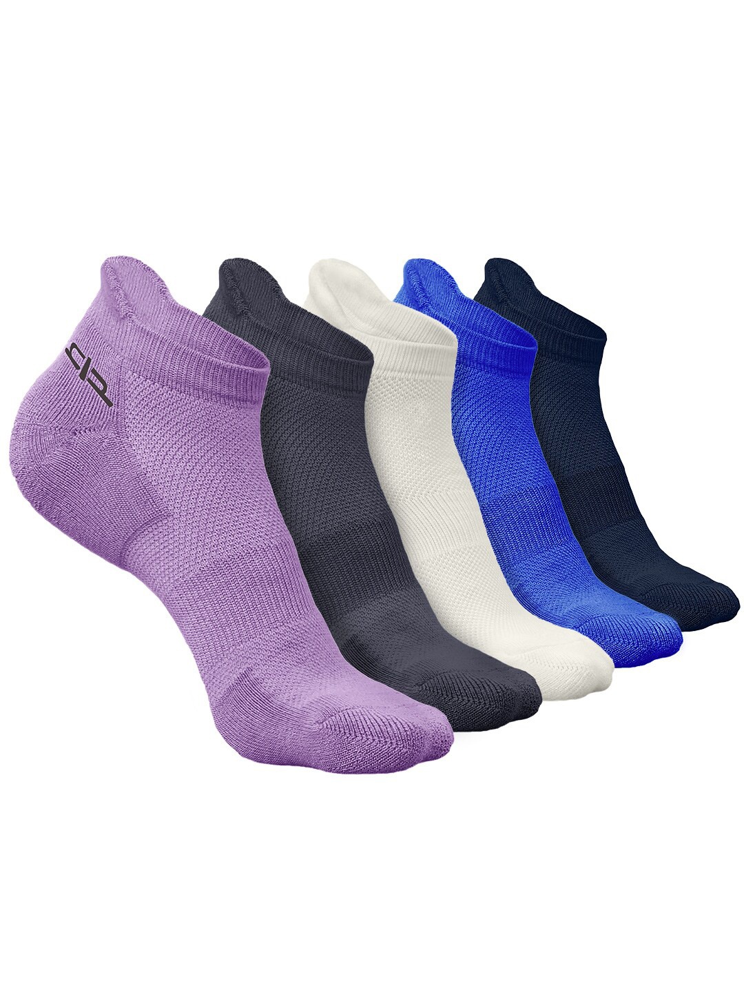 

Heelium Men Pack of 5 Bamboo Super Soft & Odour-Free Breathable Ankle-Length Socks, Purple