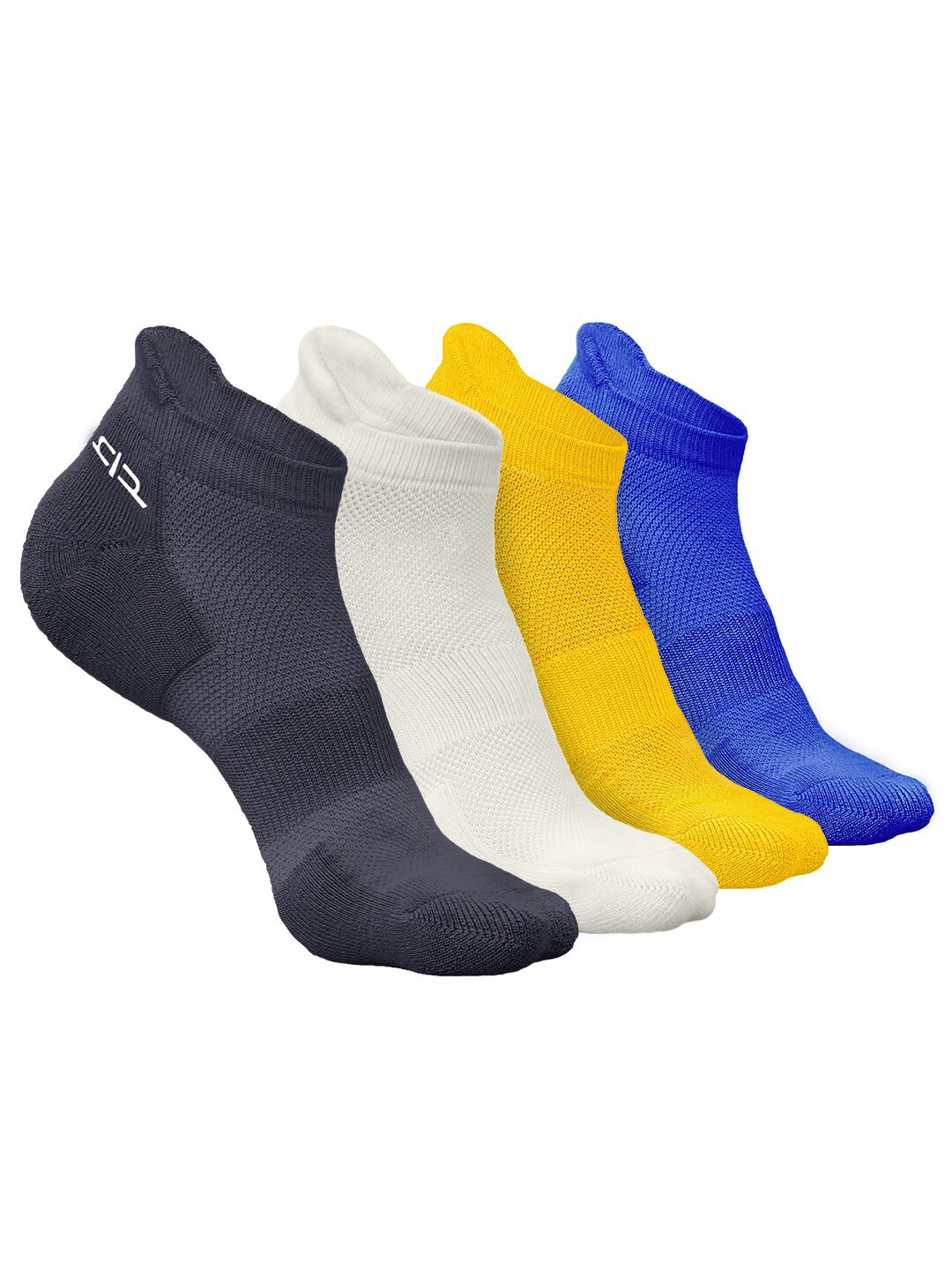 

Heelium Men Pack of 4 Bamboo Super Soft & Odour-Free Breathable Ankle-Length Socks, Yellow