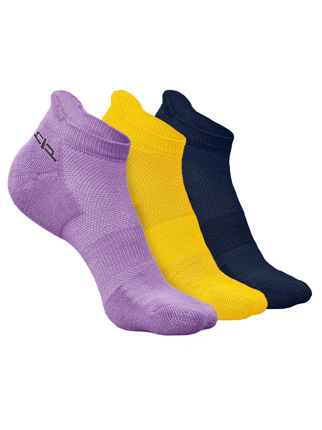 

Heelium Men Pack of 3 Bamboo Super Soft & Odour-Free Breathable Ankle-Length Socks, Purple