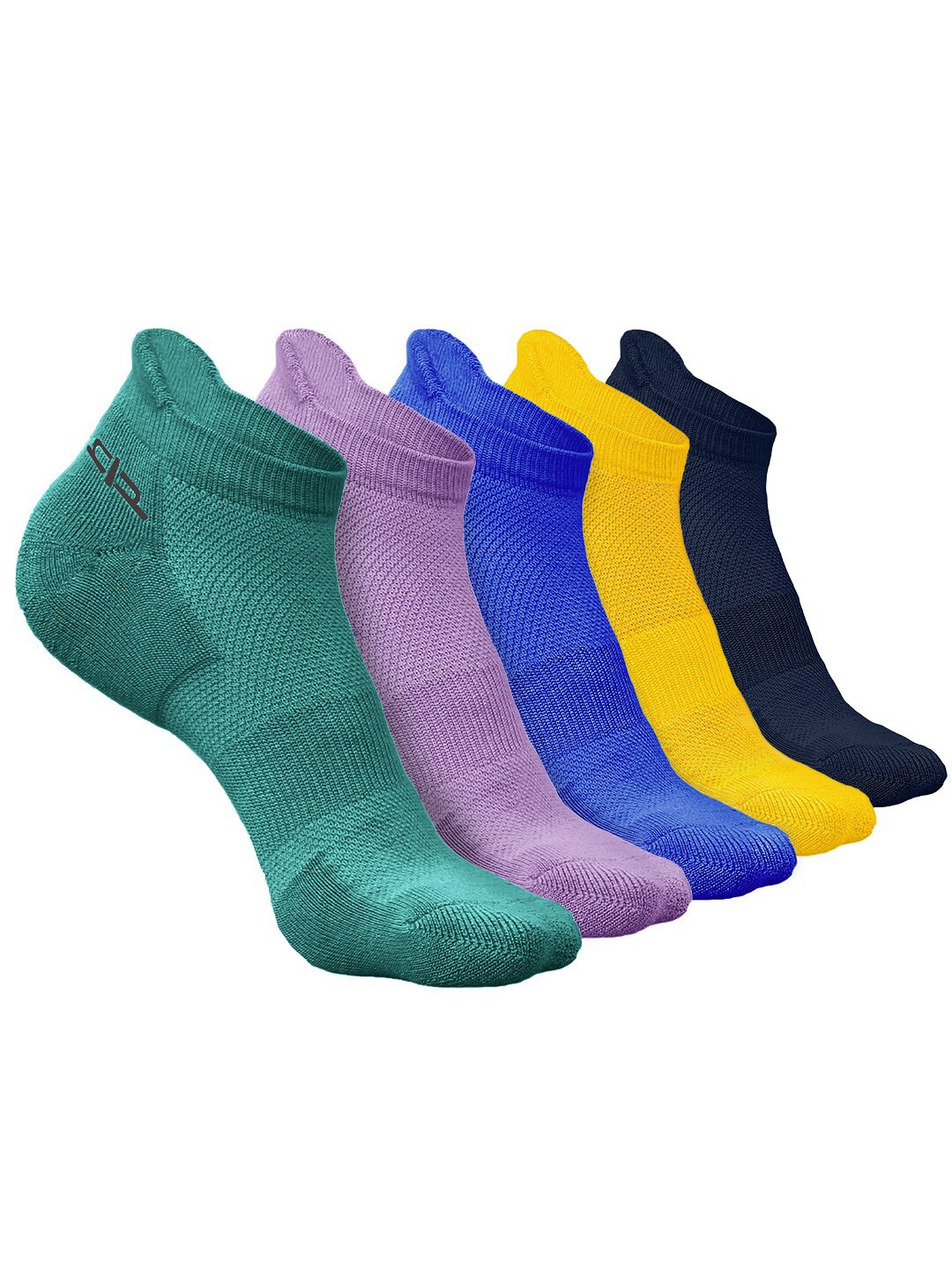 

Heelium Men Pack of 5 Bamboo Super Soft & Odour-Free Breathable Ankle-Length Socks, Green