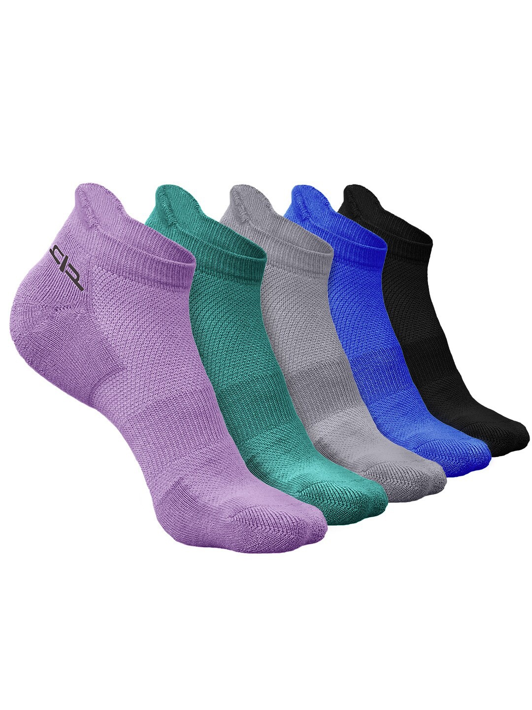 

Heelium Men Pack of 5 Bamboo Super Soft & Odour-Free Breathable Ankle-Length Socks, Purple