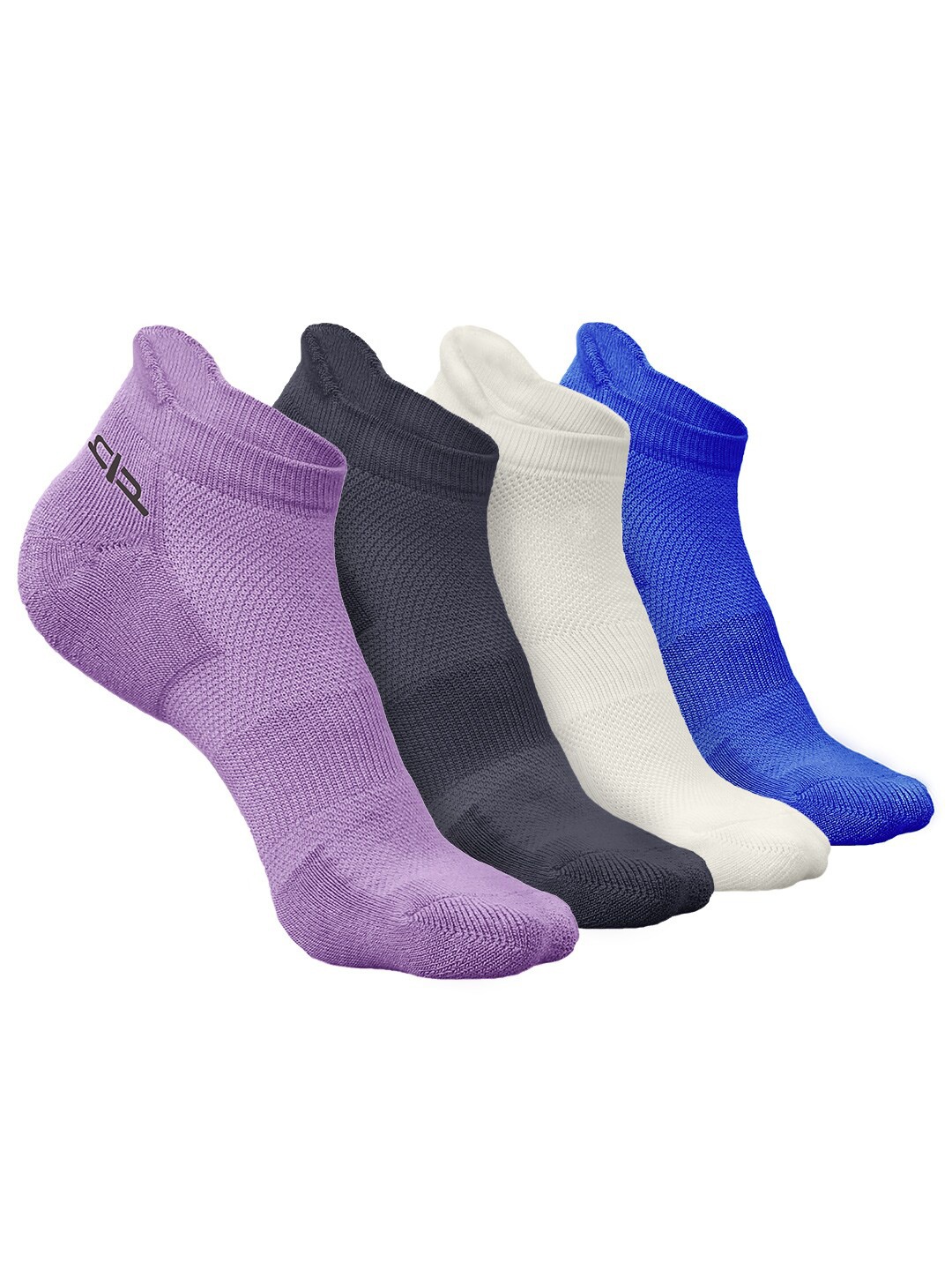 

Heelium Men Pack of 4 Bamboo Super Soft & Odour-Free Breathable Ankle-Length Socks, Purple