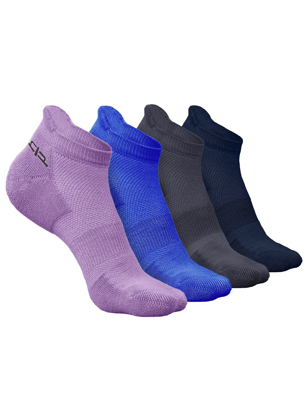 

Heelium Men Pack of 4 Bamboo Super Soft & Odour-Free Breathable Ankle-Length Socks, Purple