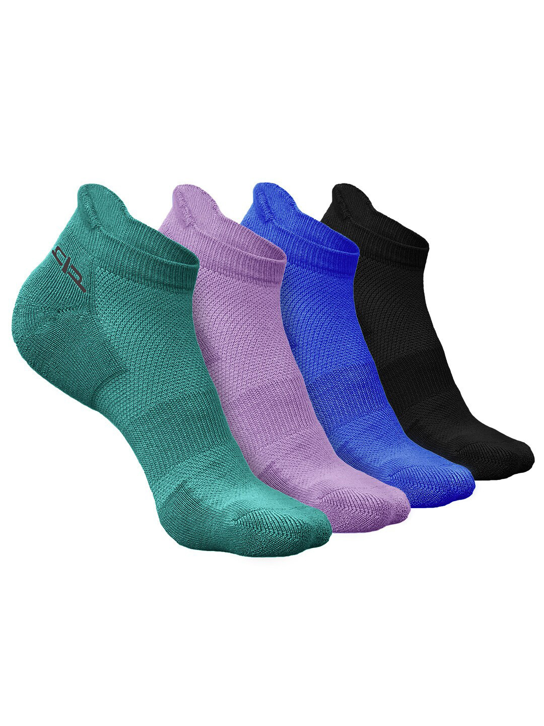 

Heelium Men Pack of 4 Bamboo Super Soft & Odour-Free Breathable Ankle-Length Socks, Green