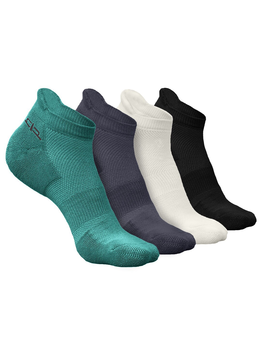 

Heelium Men Pack of 4 Bamboo Super Soft & Odour-Free Breathable Ankle-Length Socks, Green