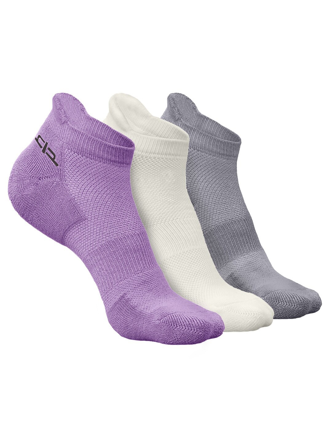 

Heelium Men Pack of 3 Bamboo Super Soft & Odour-Free Breathable Ankle-Length Socks, Purple