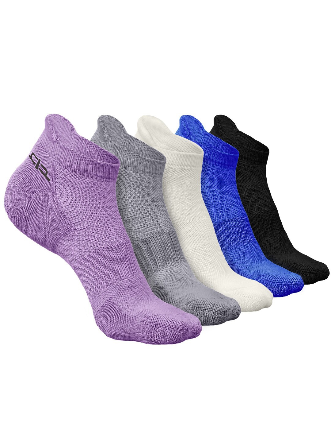 

Heelium Men Pack of 5 Bamboo Super Soft & Odour-Free Breathable Ankle-Length Socks, Purple