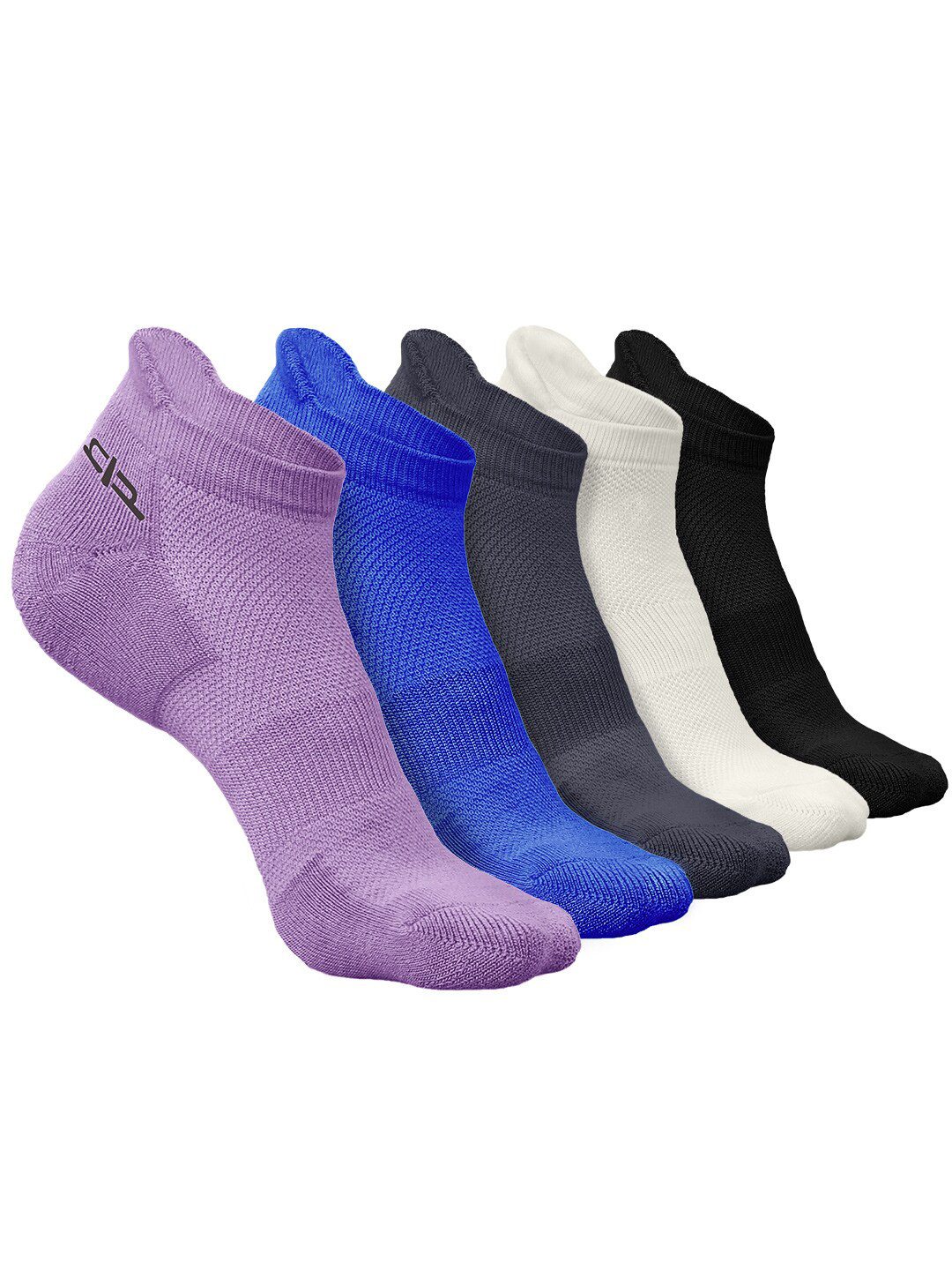 

Heelium Men Pack of 5 Bamboo Super Soft & Odour-Free Breathable Ankle-Length Socks, Purple