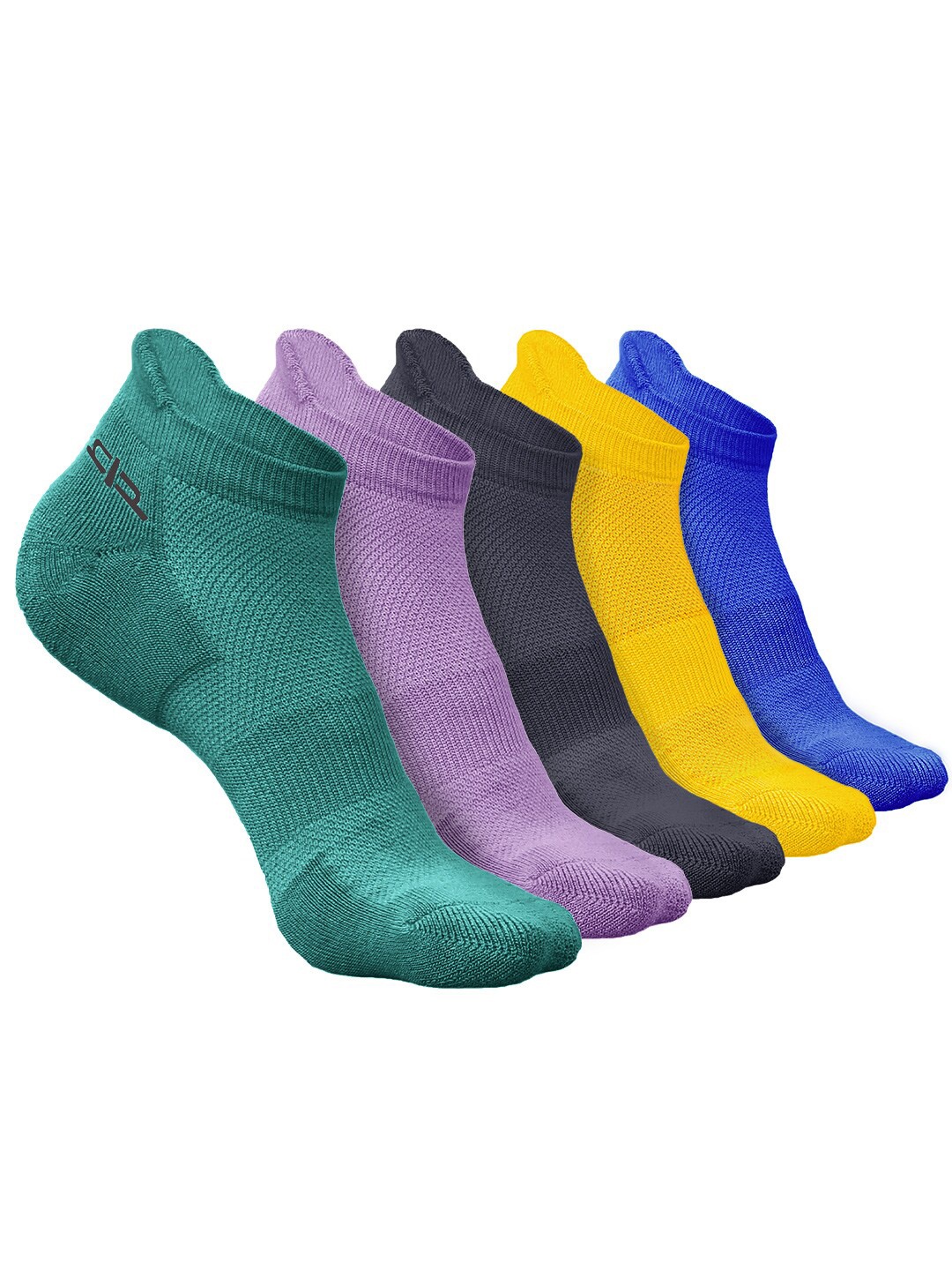 

Heelium Men Pack of 5 Bamboo Super Soft & Odour-Free Breathable Ankle-Length Socks, Green