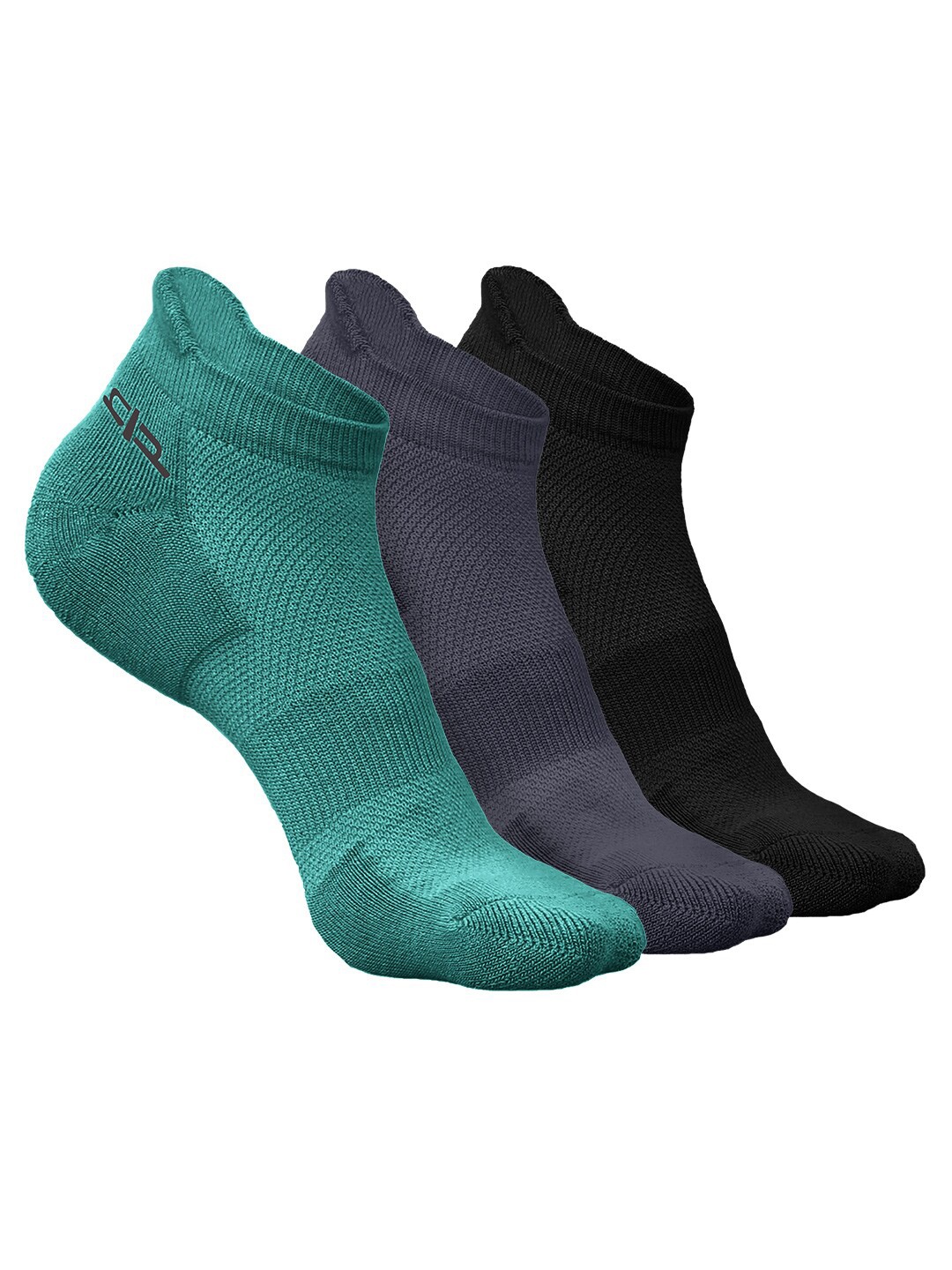 

Heelium Men Pack of 3 Bamboo Super Soft & Odour-Free Breathable Ankle-Length Socks, Green