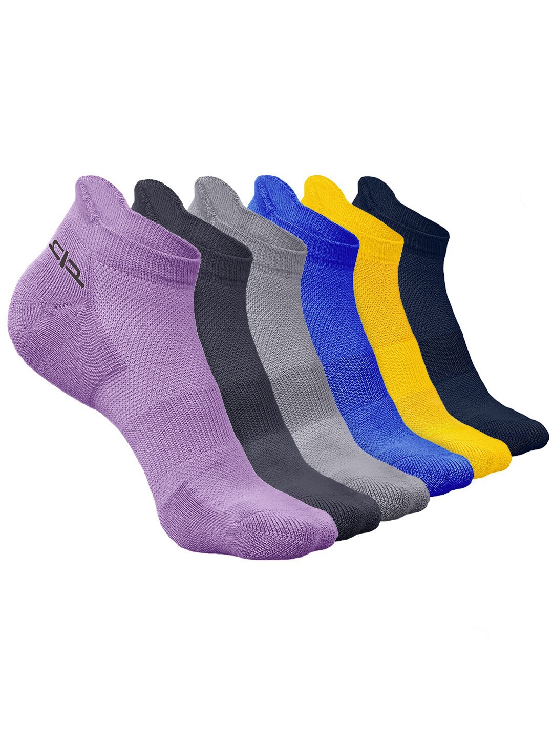 

Heelium Men Pack of 6 Bamboo Super Soft & Odour-Free Breathable Ankle-Length Socks, Purple