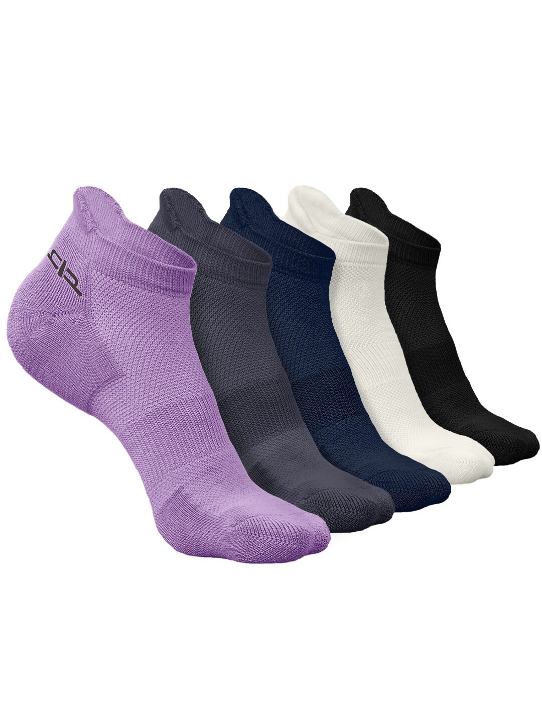 

Heelium Men Pack of 5 Bamboo Super Soft & Odour-Free Breathable Ankle-Length Socks, Purple