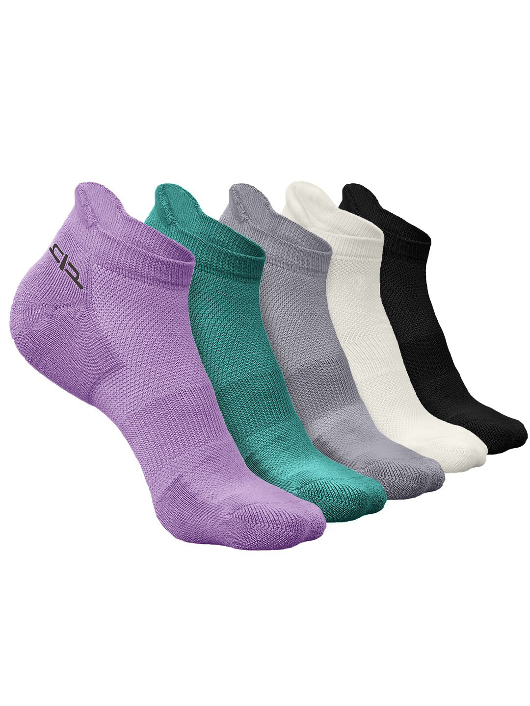 

Heelium Men Pack of 5 Bamboo Super Soft & Odour-Free Breathable Ankle-Length Socks, Green