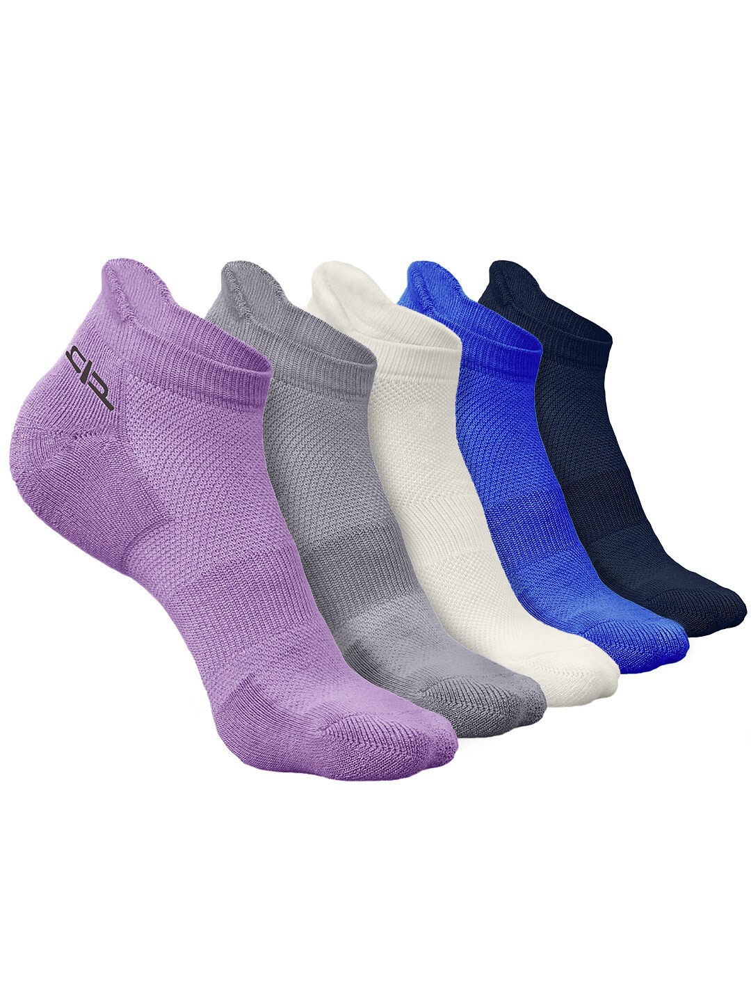 

Heelium Men Pack of 5 Bamboo Super Soft & Odour-Free Breathable Ankle-Length Socks, Purple