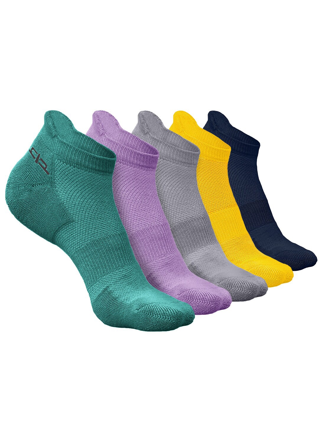 

Heelium Men Pack of 5 Bamboo Super Soft & Odour-Free Breathable Ankle-Length Socks, Green