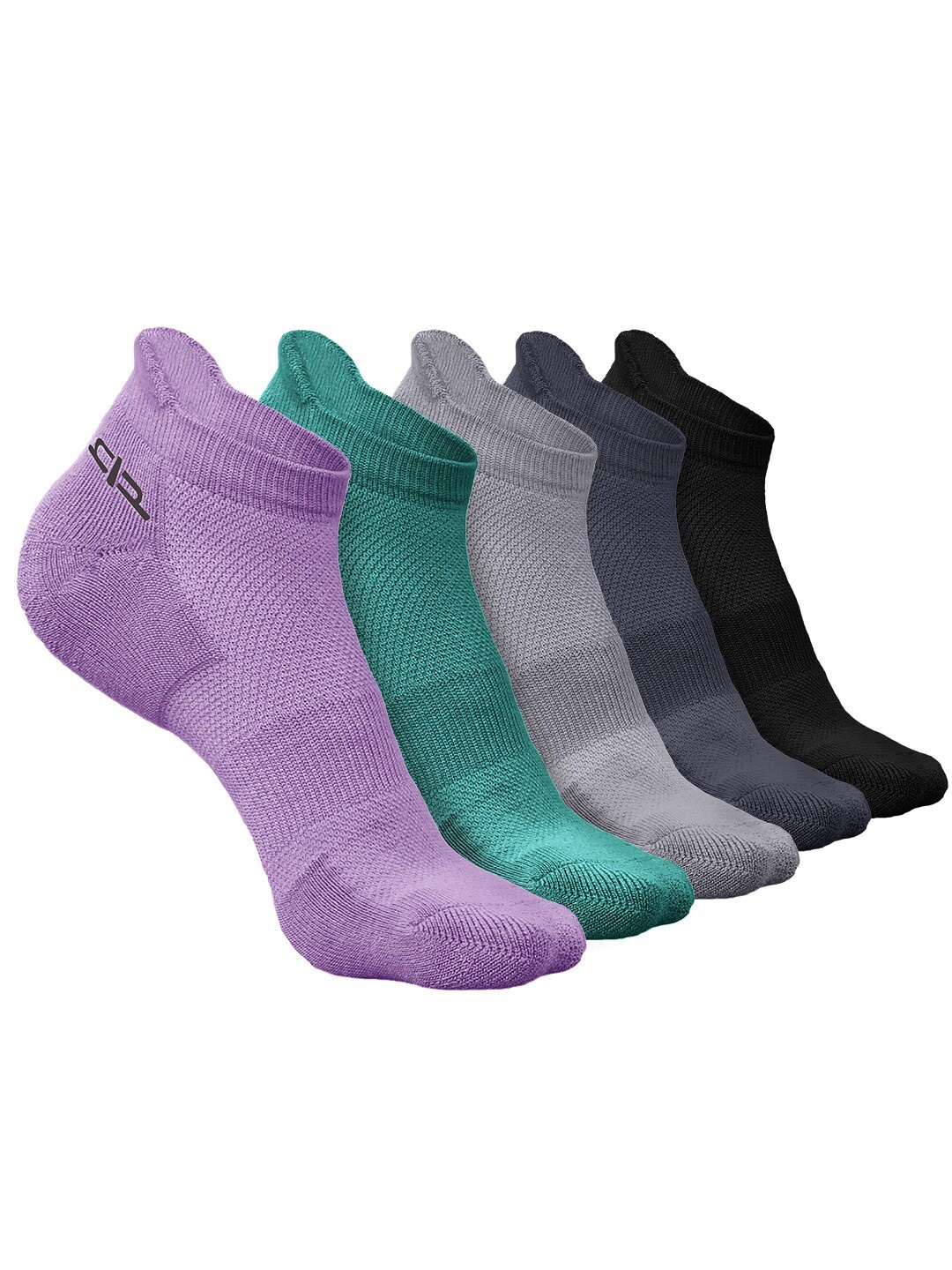 

Heelium Men Pack of 5 Bamboo Super Soft & Odour-Free Breathable Ankle-Length Socks, Green