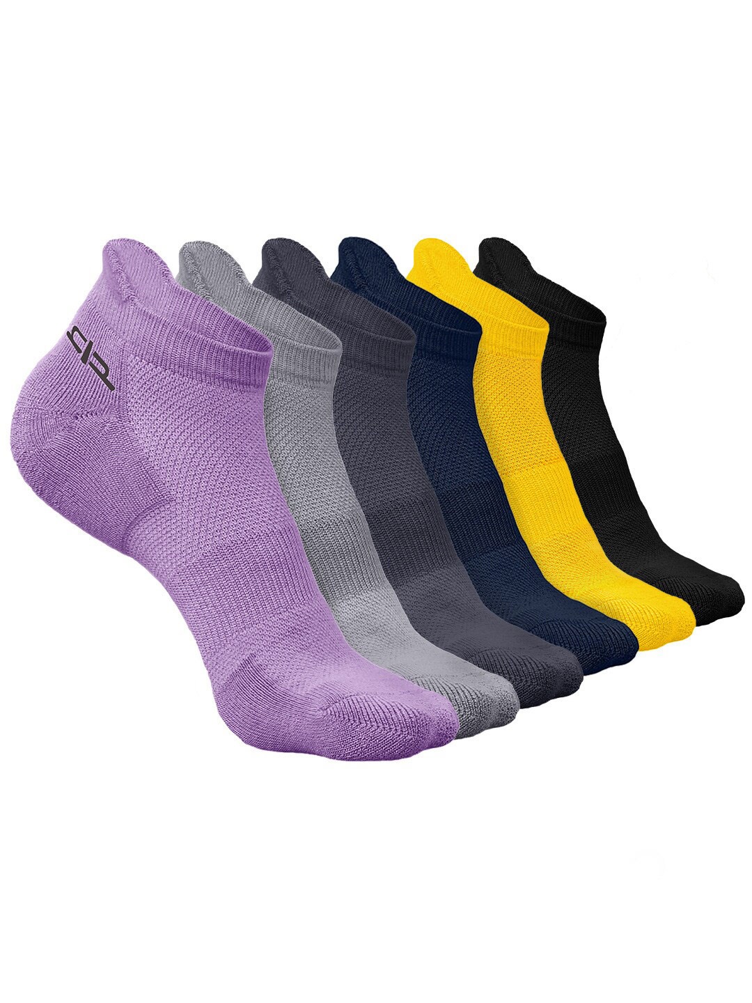 

Heelium Men Pack of 6 Bamboo Super Soft & Odour-Free Breathable Ankle-Length Socks, Yellow