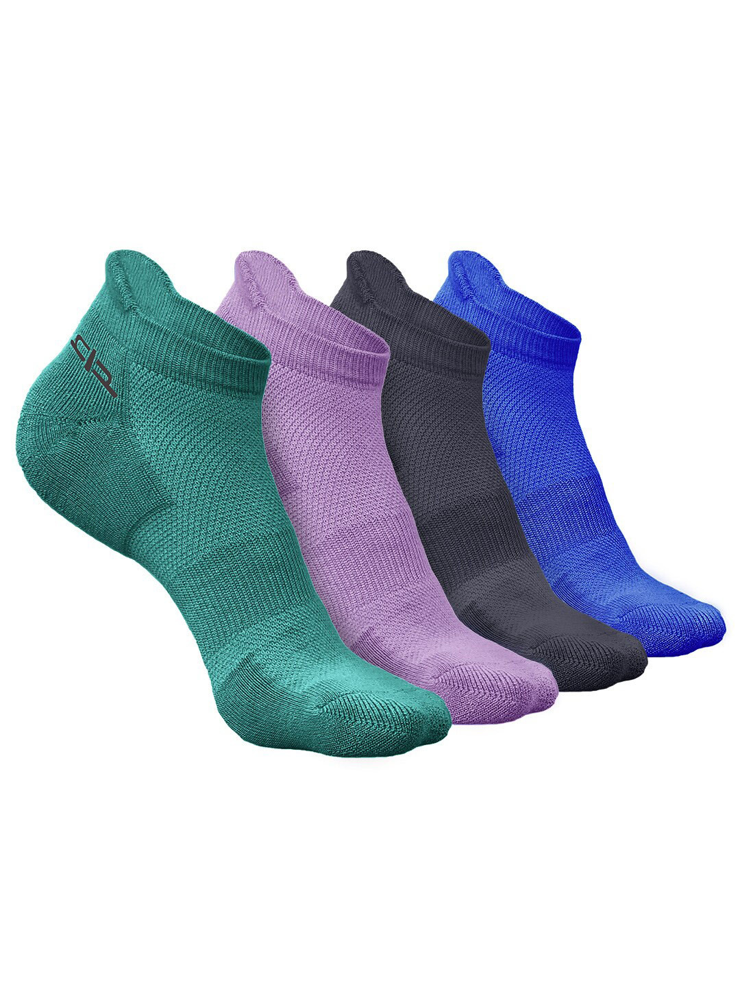 

Heelium Men Pack of 4 Bamboo Super Soft & Odour-Free Breathable Ankle-Length Socks, Green