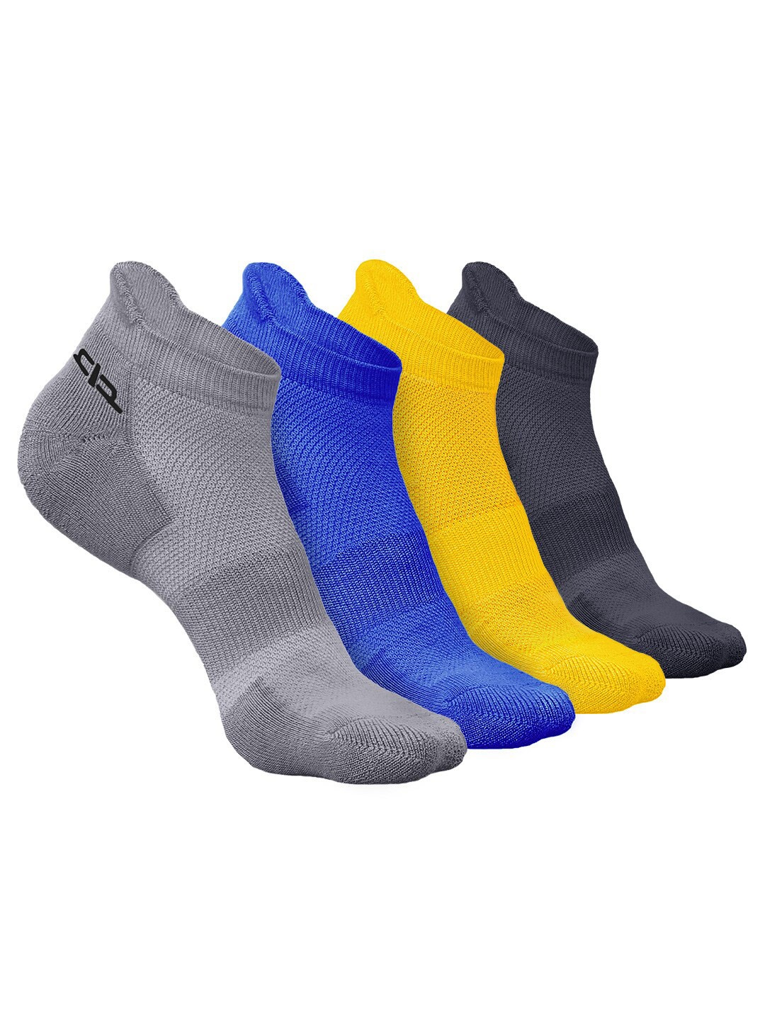 

Heelium Men Pack of 4 Bamboo Super Soft & Odour-Free Breathable Ankle-Length Socks, Yellow